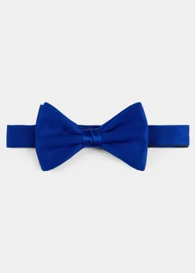 Blue Grenadine Silk Bow Tie