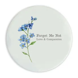 Ceramic Coaster - Flowers Forget Me Not