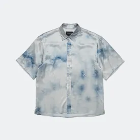 Cloud Silk Shirt - Ivory/Blue