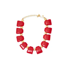 Crimson Cascade Adjustable Necklace