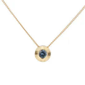 Denim Blue Montana Sapphire Medium Aurora Necklace