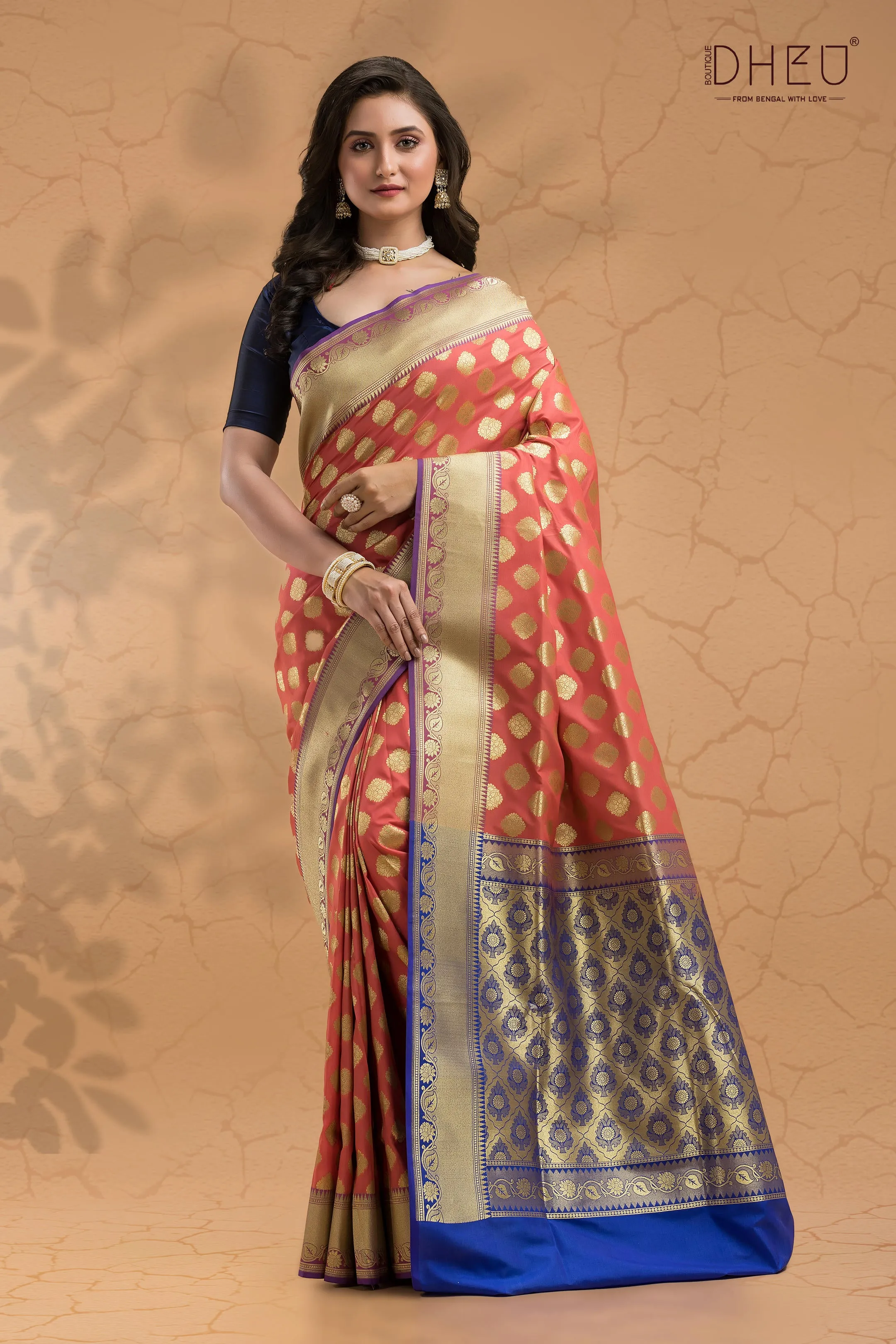 DilBar- Designer Zardausi Benarasi Saree