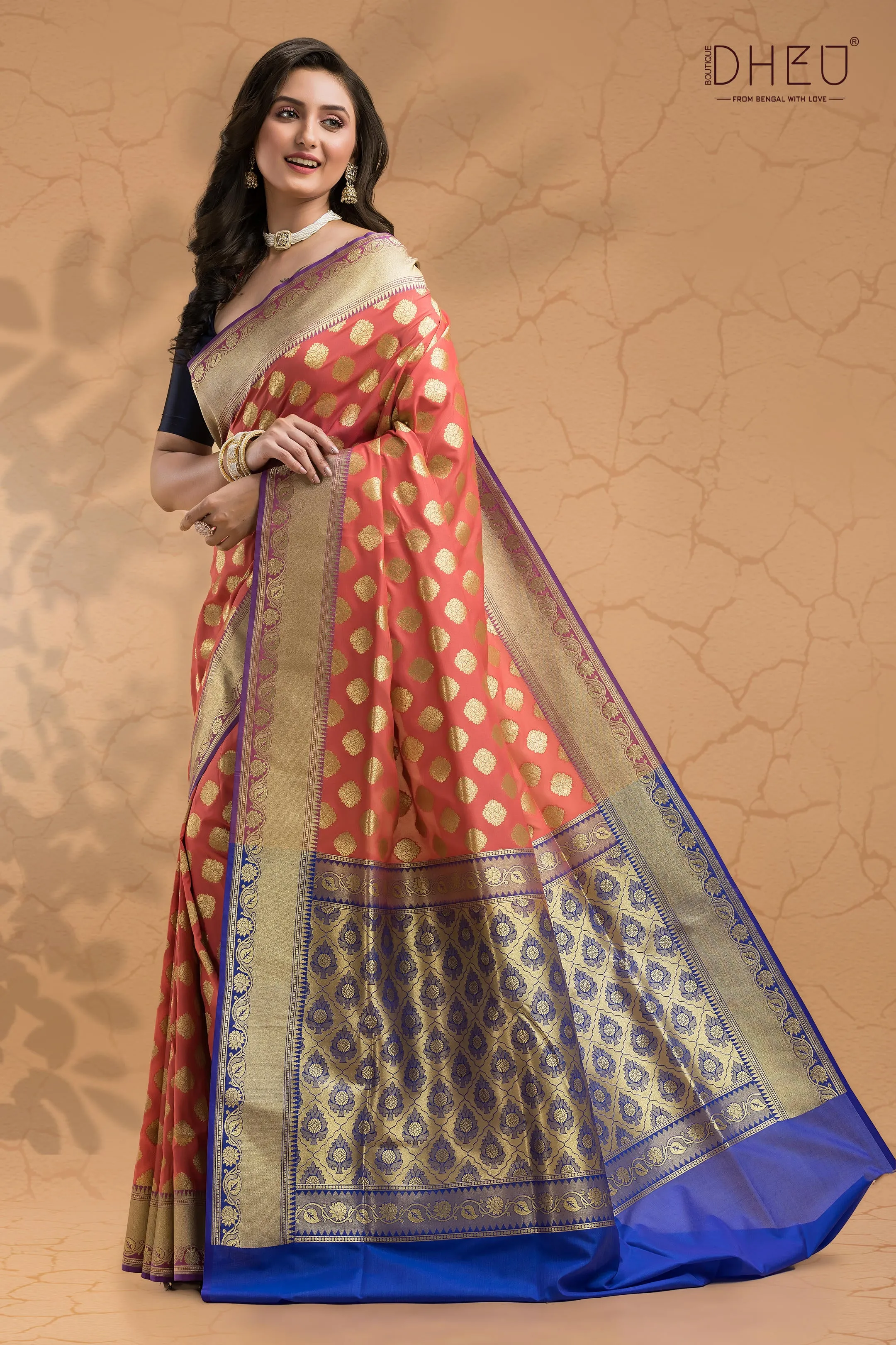 DilBar- Designer Zardausi Benarasi Saree