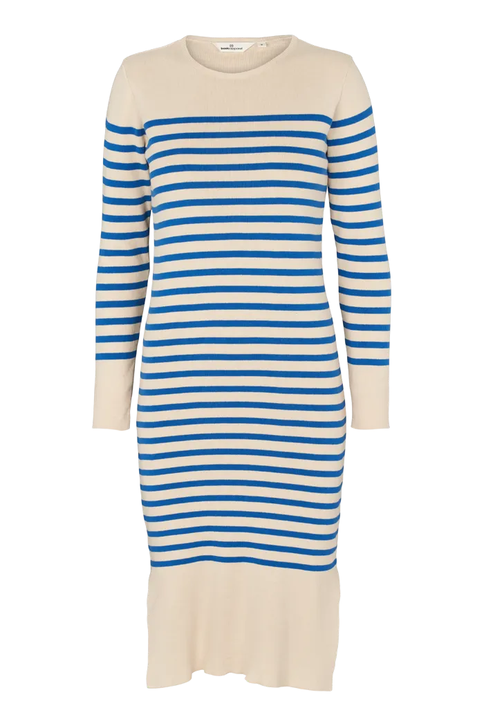 Ella Dress - Birch / Classic blue