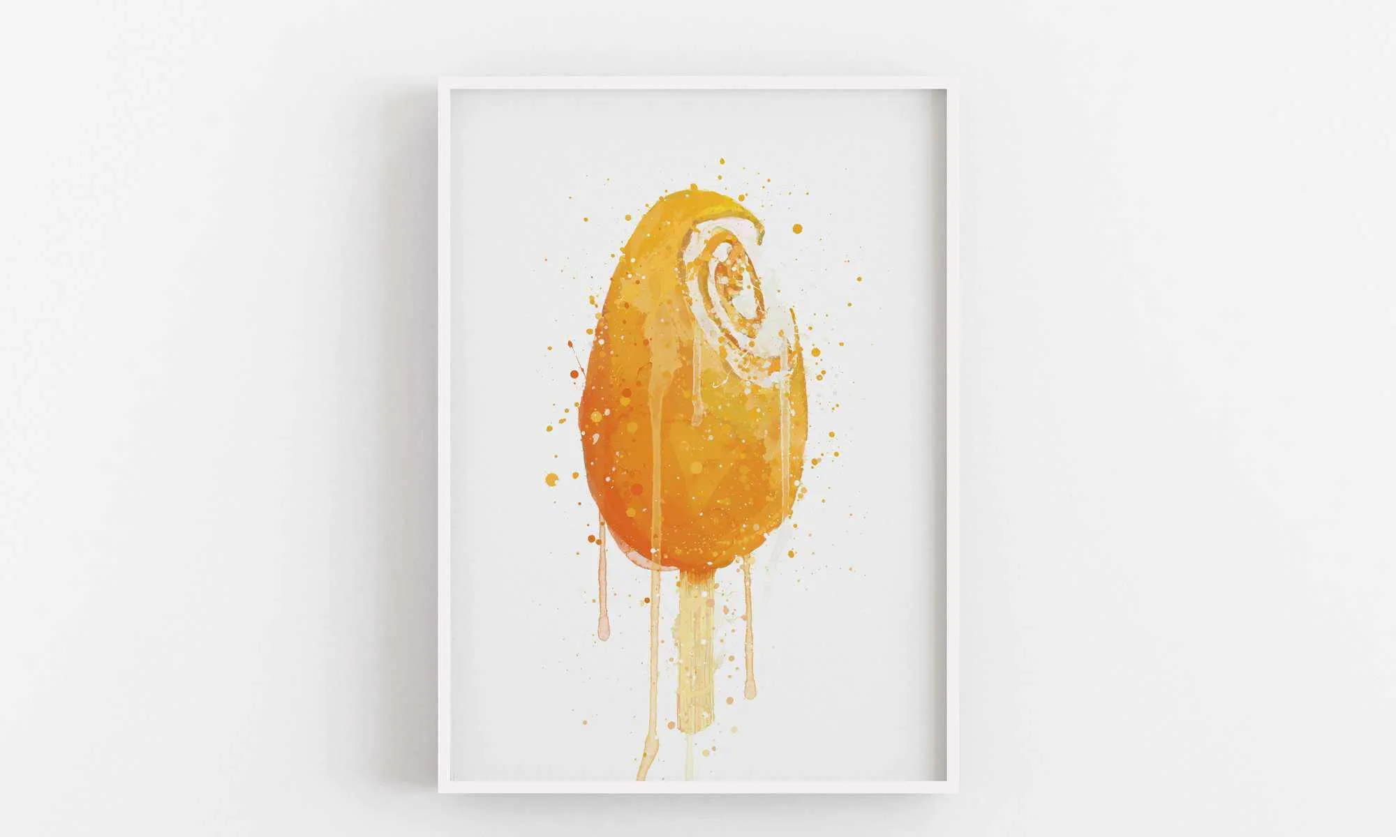 Ice Cream Wall Art Print 'Sweet Orange'