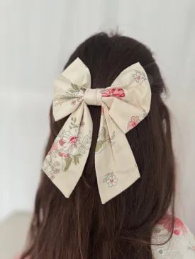 Sadie Floral Girls Bow