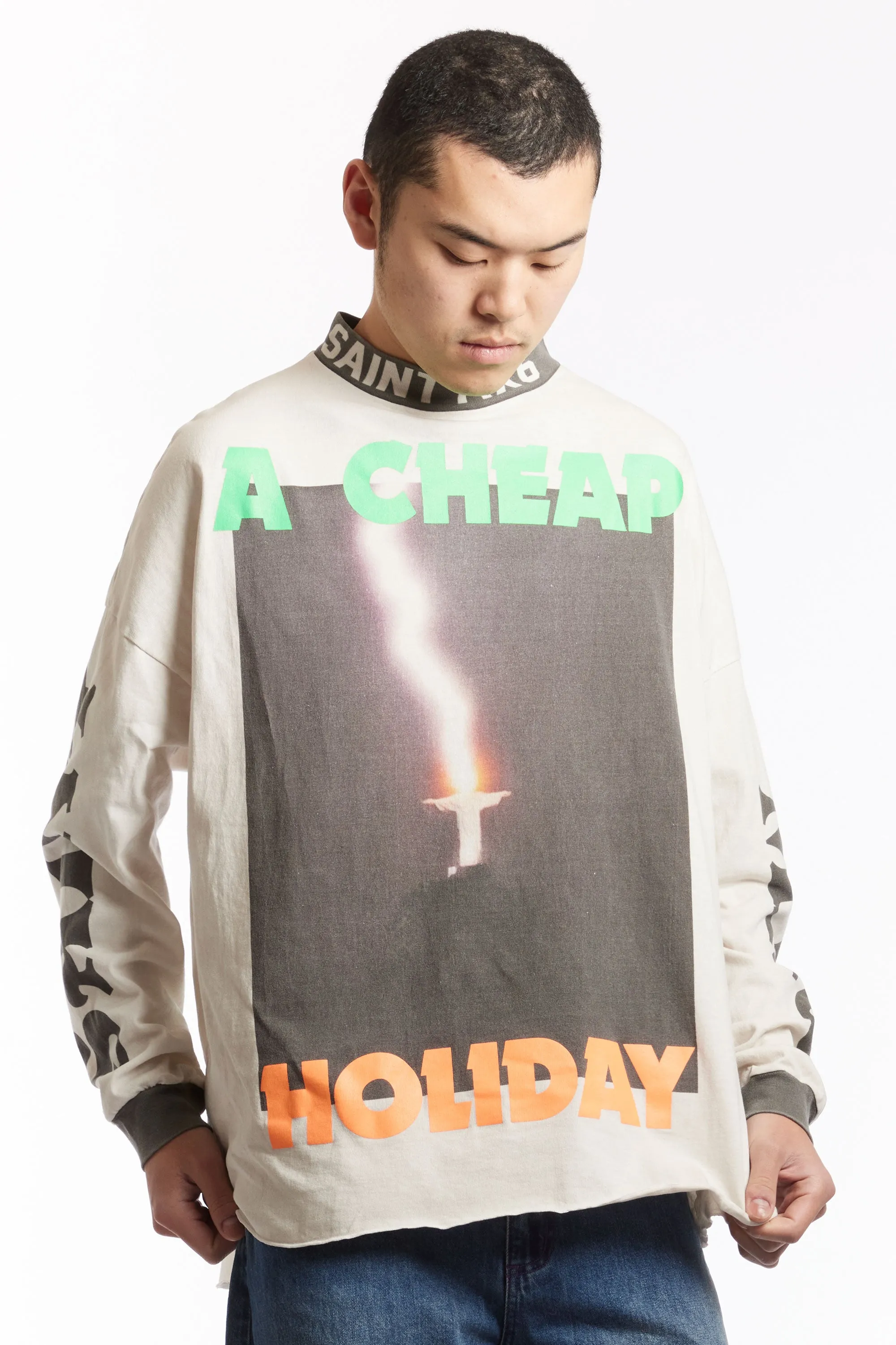 SAINT MXXXXXX - A CHEAP HOLIDAY LS TEE